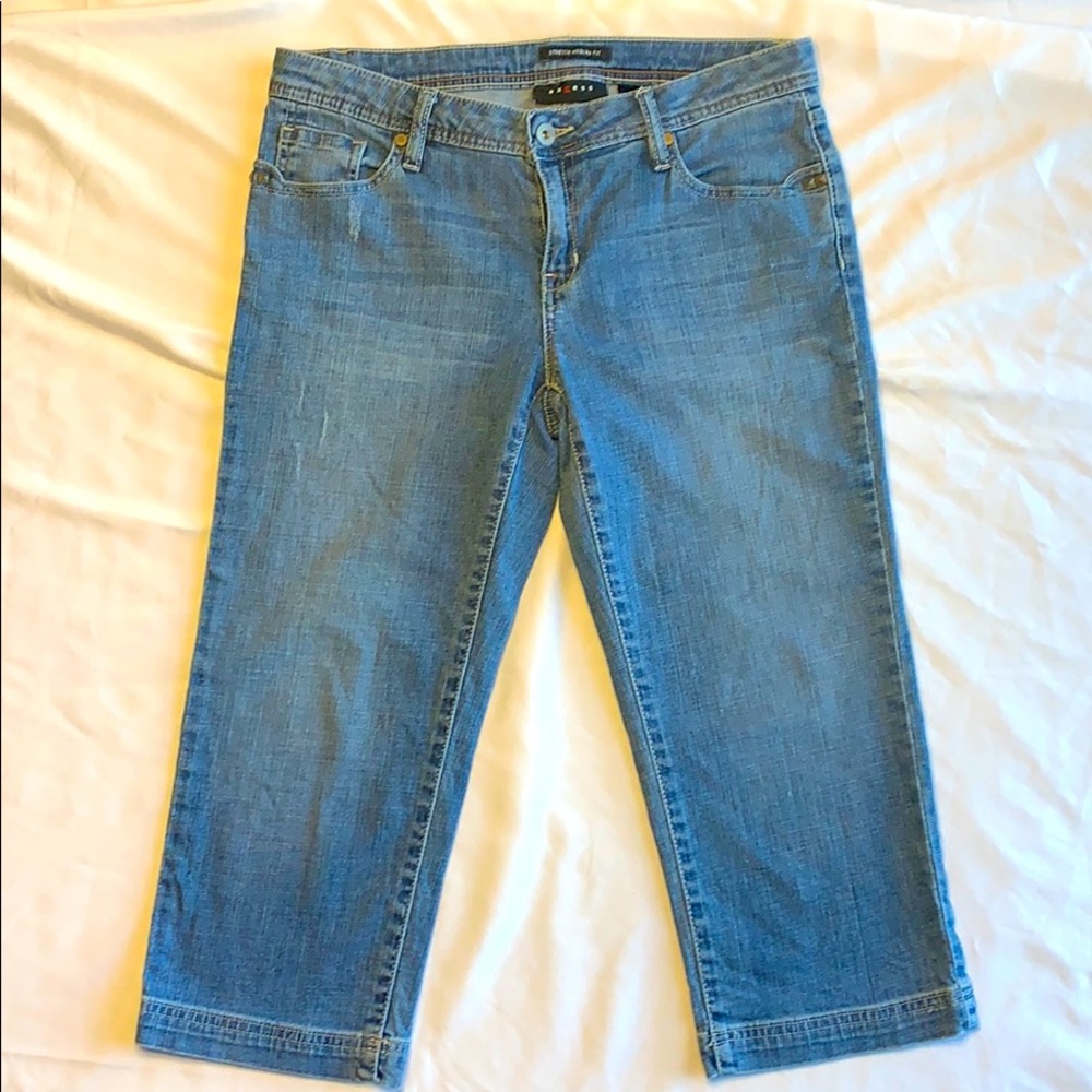 Access cropped jeans
